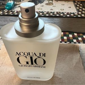 Very Lightly Used! ACQUA DI GIO 3.4 oz GIORGIO ARMANI SPRAY TESTER POUR HOMME